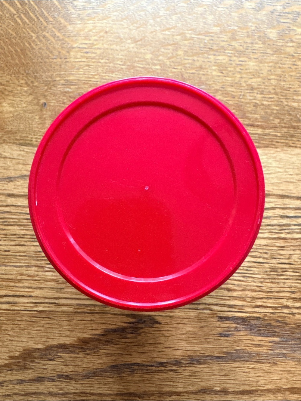 Vintage Red Strawberry Glass Storage Jar with Lid ~14 ozs. - Picture 6 of 13